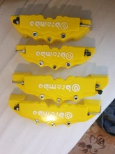 Uds 3D pinza de freno de disco Universal de estilo de disco delantero y trasero Kit de 17 pulgadas 2 piezas medio y 2 piezas pequeñas