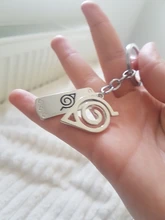 Llavero símbolo Konoha Akatsuki Nube Roja llaveros Anime baratija llavero