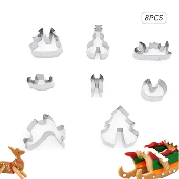 8 Pieces 3D Christmas Cookies Pastry Cutters Mold Set Cutters Biscuits Dough Cutter for Fondant Donuts Party Dessert Restaurant
8 Pieces 3D Christmas Cookies Pastry Cutters Mold Set Cutters Biscuits Dough Cutter for Fondant Donuts Party Dessert Restaurant