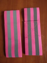 Bandas reflectantes elásticas para brazo, pierna y correa de tobillo, reflectante de seguridad, cintas de correa para correr por la noche, caminar y ciclismo, 2 uds.