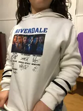 Sudadera con capucha de la serie de Tv Riverdale para Mujer, ropa informal estilo Hip Hop Harajuku, de ocio