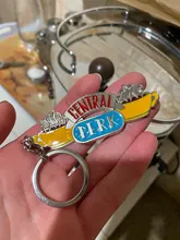 Llavero de amistad para serie de TV americana, colgante de café Perk, pendiente de tiempo, llavero de coche para mejor amigo, regalo de joyería