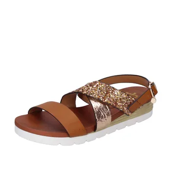 

ROCCOBAROCCO women sandals glitter Brown