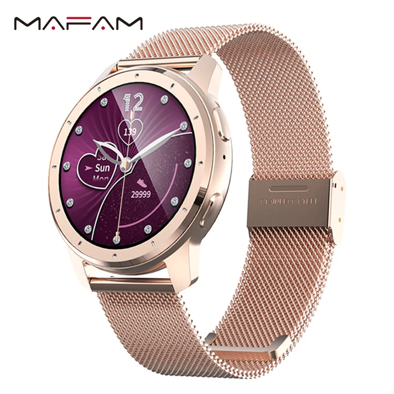 MAFAM Mx11 Best Women's Smart Watch 2021 BT Call 200mah Battery + 128mAh Wireless Local Music Playback Couple smartwatch
MAFAM Mx11 Best Women's Smart Watch 2021 BT Call 200mah Battery + 128mAh Wireless Local Music Playback Couple smartwatch