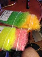 Nuevo 5 colores opcionales atado de moscas UV hielo DUB ultravioleta chispa de vida fibras hielo doblaje fibra sintética del pelo atado de moscas Material