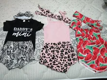 Nueva Infant Toddler bebé recién nacido Niñas sandía impreso sin mangas bodysuit sunsuit jumpsuit ropa casual