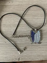 Ataque en collar de titanio alas de la libertad Eren Scout legión de guardia de la policía militar aprendiz escuadrón colgante Anime de la joyería