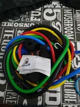 Set de Bandas de Resistencia, gomas bandas elasticas fitness para entrenar con soporte de 100lbs, Kit de Bandas para Entrenar con 5 tubos, 4 Manijas de Hule, Correas para Tobillos, Anclaje para puerta