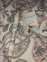 Vinyl Wallpaper Stickers Furniture Wardrobe Marble Self-Adhesive Glossy PVC Removable