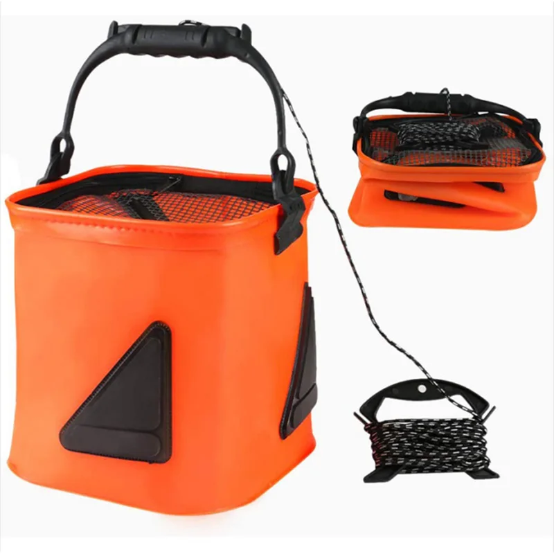 Collapsible Camping Fishing Bucket 13 L/3.43Gal, Portable Fishing Water Pail, Multi-Functional Fish Live Lures Bucket
Collapsible Camping Fishing Bucket 13 L/3.43Gal, Portable Fishing Water Pail, Multi-Functional Fish Live Lures Bucket