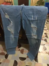 Pantalones vaqueros ajustados con agujeros rasgados para hombre, Vaqueros informales de tubo de longitud completa, ajustados de talla grande, de algodón sólido elástico para hombre, Vaqueros desgastados