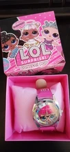 Lol-reloj sorpresa Original, muñeca de dibujos animados de Anime, accesorios de juguete de cuero para niños, regalo de cumpleaños, Navidad y Halloween
