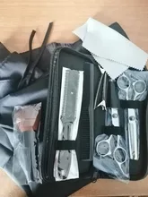 YBLNTEK-Kit profesional de tijeras de peluquería, juego para cortar el cabello, peine, cola, capa, 7/9 unidades