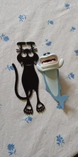 Marcapáginas estéreo 3D creativo, marcador animales de dibujos animados, Gato Kawaii, marcapáginas con Panda de páginas