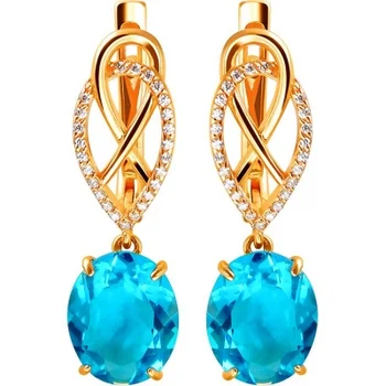 Esthete earrings with Swarovski crystals and cubic zirconia with gilding
Esthete earrings with Swarovski crystals and cubic zirconia with gilding