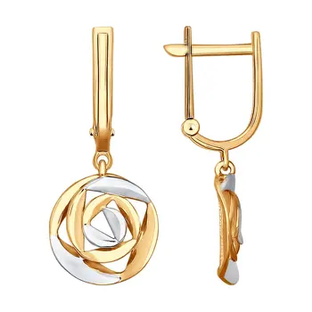 Sokolov gold drop earrings, fashion jewelry, 585, women's male, long earrings 
Sokolov gold drop earrings, fashion jewelry, 585, women's male, long earrings
