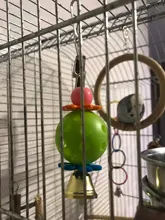 Juguete de pájaro para mascotas, pequeño y mediano, loro Natural, respetuoso con el medio ambiente, para loros, ardillas, juguetes, suministros de mascota doméstica, 4x4x17cm