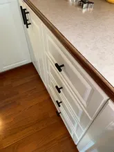 Cabinet Pulls Hardware Knobs Cupboard Drawer-Handles Square T-Bar Kitchen Bathroom Black