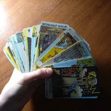 84 unids/set cartas del Tarot sin fronteras Smith juego de mesa de Tarot tarjetas inglés completo portátil amigo fiesta Mesa tarjetas de Juego de 4P
