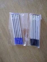 Jinhao-recarga de tinta azul y negra para recarga de bolígrafo, alta calidad, Suiza, firma, artículo de papelería para caligrafía, 10 Uds.
