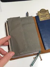 Frethenon-Bolsa de almacenamiento Vintage para viaje, bolsillo Retro de lona con cremallera, tarjetero, archivador, papelería escolar