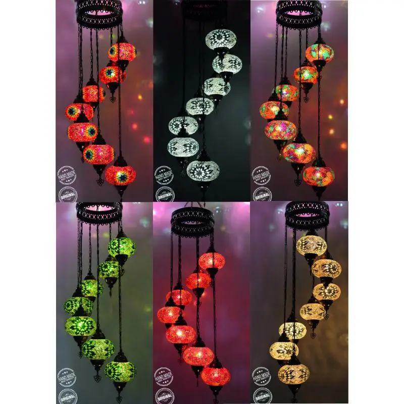 7 Pc Turkish Mosaic Lamp Authentic Lighting Antique Lamp Tiffany Ceiling Lamp Hanging Pendant Lamp Chandelier Color Mosaic Glass
7 Pc Turkish Mosaic Lamp Authentic Lighting Antique Lamp Tiffany Ceiling Lamp Hanging Pendant Lamp Chandelier Color Mosaic Glass