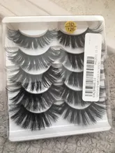 5 pares de pestañas postizas 3D largas naturales de imitación de pelo de visón Wispies Fluffies Drama pestañas suaves hechas a mano Libre de crueldad pestañas negras