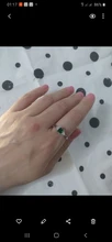 Huitan-anillo de compromiso con Circonia cúbica verde para mujer, sortija, estilo minimalista, sencillo, diseño modesto, para chica