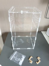 Terrarium Breeding-Box Acrylic Reptile 360-Degree Magnetic Pet-Climbing Transparent