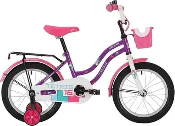 Bicycle 12 "Tetris, purple, foot brake, wings color, black trunk, front basket novatrack supplier. vl20
Bicycle 12 "Tetris, purple, foot brake, wings color, black trunk, front basket novatrack supplier. vl20