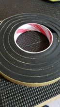 Cinta de goma de espuma de esponja negra EVA, 5MM, 8MM, 10MM de grosor, fuerte adherencia, tira de sellado anticolisión