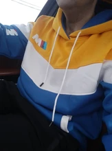 Conjunto de sudadera de retazos para hombre, sudaderas con capucha, ropa informal suelta, prendas de vestir de moda para Otoño e Invierno + Pantalones, conjuntos de 2 piezas