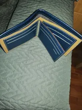 Cartera Vintage de cuero para hombre, monedero corto y delgado, tarjeteros, T002
