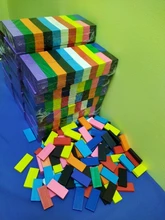 Juego de bloques de dominó de madera arcoíris para niños, juguete educativo de bloques de dominó de Color arcoíris para ordenar, para regalo de Chico, 100/300/500 Uds.