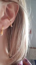 Pendientes de estrella hueca para niña, pendientes con tachuelas bohemios Vintage de cartílago falso, aretes de Clip para mujer, aretes punk rock