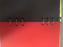 Anillo de bisagra para encuadernación, libro de hojas sueltas, chapado en Metal, escritorio de níquel, calendario, círculo, 3 anillos para Álbum de llaves de tarjeta