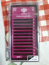 Abonnie-Extensión de pestañas, Cilio Individual de visón sintético Natural, 0,05-0,25mm, rizado B/C/D, maquillaje de belleza de 8-17mm