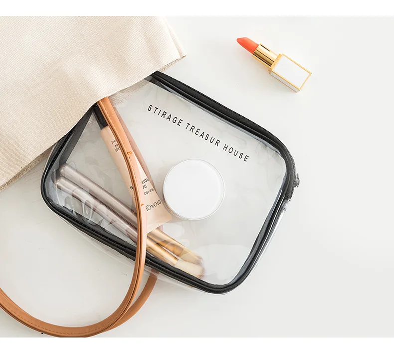 Прозрачная сумка для путешествий, из ПВХ, для женщин, на молнии, прозрачная косметичка, косметичка, органайзер для хранения, сумка для туалетных принадлежностей 
Прозрачная сумка для путешествий, из ПВХ, для женщин, на молнии, прозрачная косметичка, косметичка, органайзер для хранения, сумка для туалетных принадлежностей