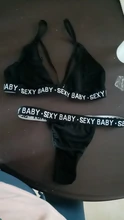 Conjunto de Bikini para mujer, ropa interior deportiva Sexy, corsé de vendaje Sexy con letras, sujetador de realce + tangas, bragas, lencería de estilo veraniego