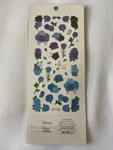 Pegatinas de flores de dibujos animados para mascotas, pegatinas bonitas de Corea Ins, láser brillante, papelería para teléfono móvil, adhesivo decorativo artesanal, 1 Uds.