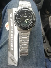 SKMEI-Relojes con correa de acero inoxidable para hombre, pulsera de moda con cronómetro, cronógrafo y función impermeable, con modelos deportivos