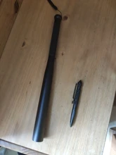 Bastón de béisbol de autodefensa, linterna LED de aleación de aluminio para emergencias, equipo antidisturbios