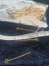 200 unids/bolsa 16 20 25 30 35 40 45 50mm cabeza de ojo Pins clásicos 7 colores plateados alfileres con ojetes para hallazgos de joyería haciendo suministros DIY