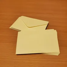 Mini sobre de papel Kraft blanco y negro, tarjeta de mensajes, almacenamiento estacionario, regalo, 20 Uds.