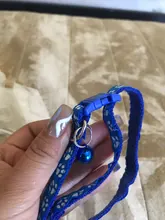 10 La banda de Color, Collar de gato y Collar de pata del gato ajustable Collar con cascabel de Mascota de dibujos animados huella Collar de gato