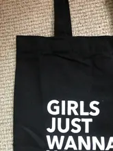 Bags Handbag Tote-Bag Canvas Letter-Printing Harajuku Black Vintage Reusable Fashion