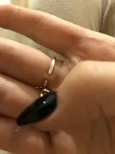 Anillos abiertos sencillos para mujeres y niñas, joyería geométrica de hoja de cola de ballena, barra de latido del corazón, anillo de dedo plano, 2020