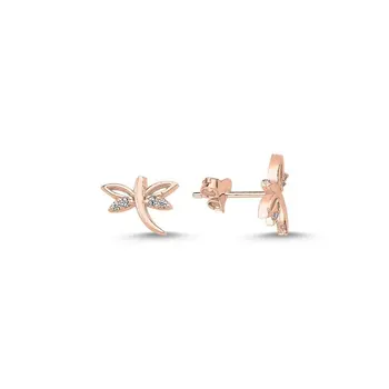Angemiel 925 Silver Zircon Stone Dragonfly Earrings-Rose Gold Plated
Angemiel 925 Silver Zircon Stone Dragonfly Earrings-Rose Gold Plated