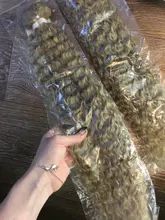 Ídolo de moda rizado del pelo de la onda 110G resistente al calor de plata gris pelo sintético 2 unids/lote 22 pulgadas de la armadura del pelo paquetes de extensiones