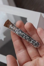 ECos-tubo de ensayo de fondo redondo de plástico transparente, 10 unidades/lote, 12x60mm, con tapones de corcho, tubos de té perfumados vacíos #280735